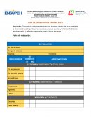 OBSERVACIÓN Y ANÁLISIS DE LA CULTURA ESCOLAR GUÍA DE OBSERVACIÓN PARA EL AULA