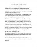 UNA GUERRA PARA UN TRABAJO DIGNO