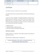 Actividad: Aspectos económicos de la seguridad