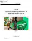 Proceso de marketing de empresa de transporte terrestre oltursa