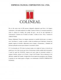 EMPRESA COLINEAL CORPORATION CIA. LTDA. Página 1