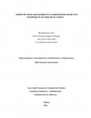 Análisis del estatus epistemológico de la administración basado en la metodología de investigación de Lakatos