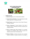 CULTIVO Y PRODUCCIÓN DE ACEROLA