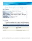 MODALIDADES DE LA ORGANIZACIÓN Y LA EMPRESA COMO SISTEMA