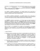 Acuerdo de confidencialidad y no divulgación