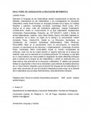 EL PAPEL DEL LENGUAJE EN L EDUCACIÓN MATEMÁTICA