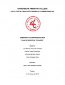 SEMINARIO DE EMPRENDEDORES PLAN DE NEGOCIOS “POLARES”