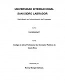 Código de ética Profesional del Contador Público de Costa Rica
