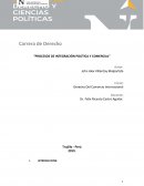 Procesos de integración política y comercial