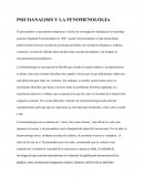 PSICOANALISIS Y LA FENOMENOLOGIA