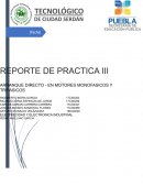 Reporte de practica III arranque directo en motores