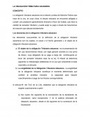 Obligacion tributaria aduanera