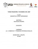 “CRISIS FINANCIERA Y ECONOMICA DEL 2008”