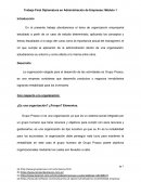 Organización empresarial. Grupo Proaco