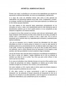 ARITMÉTICA: NÚMEROS NATURALES