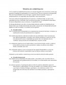 Modelo de rehabilitacion