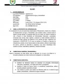 Silabus de abastecimeinto de agua