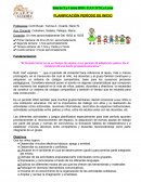 Planificaciòn período de inicio sala de de 3 años