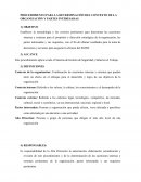 Procedimiento cuestiones internas y externas