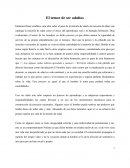 El temor de ser adultos