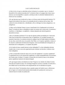 LAS CLASES SOCIALES. Página 1