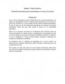 Ambientes favorables para el aprendizaje en el aula y/o escuela