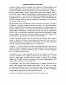 Ensayo literario sobre el destino