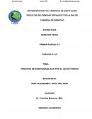 PRINCIPIO DE RESPONSABILIDAD POR EL HECHO PROPIO