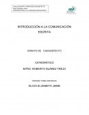 INTRODUCCIÓN A LA COMUNICACIÓN ESCRITA