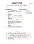 PRUEBA MATEMATICA 4 BASICO