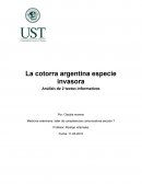 La cotorra argentina especie invasora