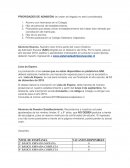 PRIORIDADES DE ADMISIÓN: (el orden de llegada no será considerado)