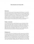 Deterninantes del desarrollo