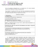 Acta de asamblea ordinaria de la 2ª sesión del CTE para atender asuntos de carácter técnico pedagógicos