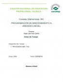 PROGRAMACIÓN DE MANTENIMIENTO A UNIDADES DIESEL