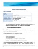 Plan de capacitacion. Gestión del capital humano y liderazgo v1