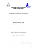 Antologia de politica educativa