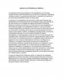 Aplicación de la Estadística en Medicina