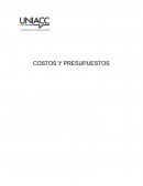 Trabajo de Costos y presupuestos