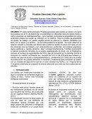 Pruebas Generales Para Lípidos