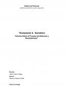 Sumativa: Informe sobre el proceso de selección y reclutamiento