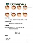 COMPORTAMIENTO Y CULTURA DE LAS ORGANIZACIONES