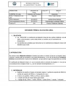 EXPANSIÓN TÉRMICA: DILATACIÓN LINEAL