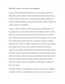 Reflexión- Comenio y Rousseau, teoría pedagógica