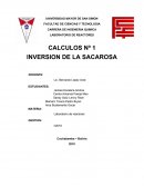 Inversion de la sacarosa