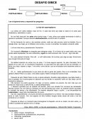 DESAFIO SIMCE COMPRENSION LECTORА