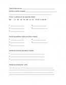 Examen de seguimiento para primero de primaria