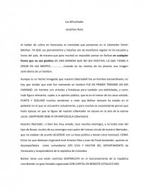 Bolivar, Paez y Santander. Página 1
