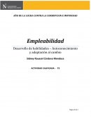 Empleabilidad . Desarrollo de habilidades – Autoconocimiento y adaptación al cambio