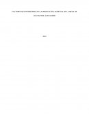 Factores que intervienen en los cultivos de la Mesa de los Santos